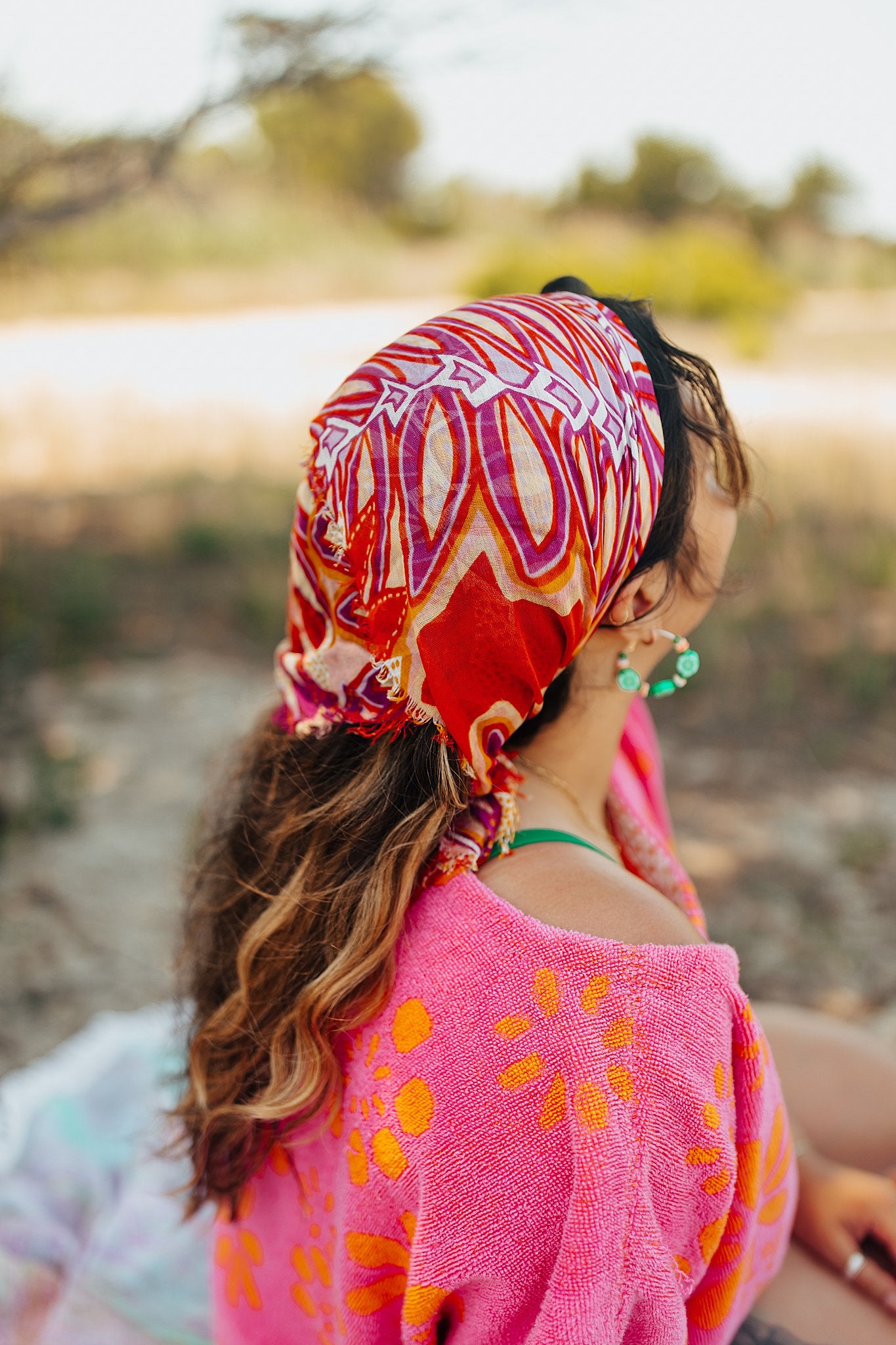 Tiki Coral Bandana/Scarf