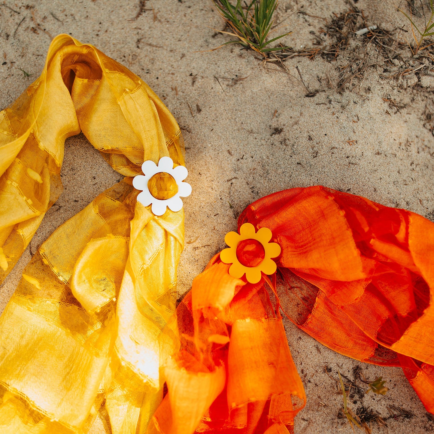Handwoven Orange Scarf