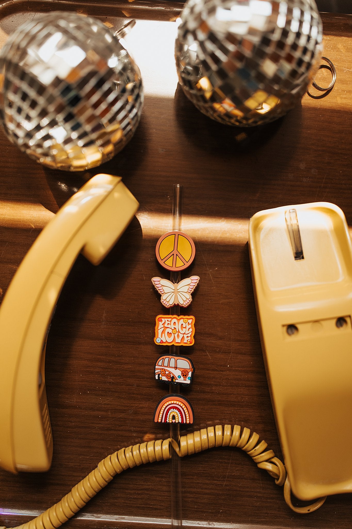 Groovy Straw Charm (Set of 5)