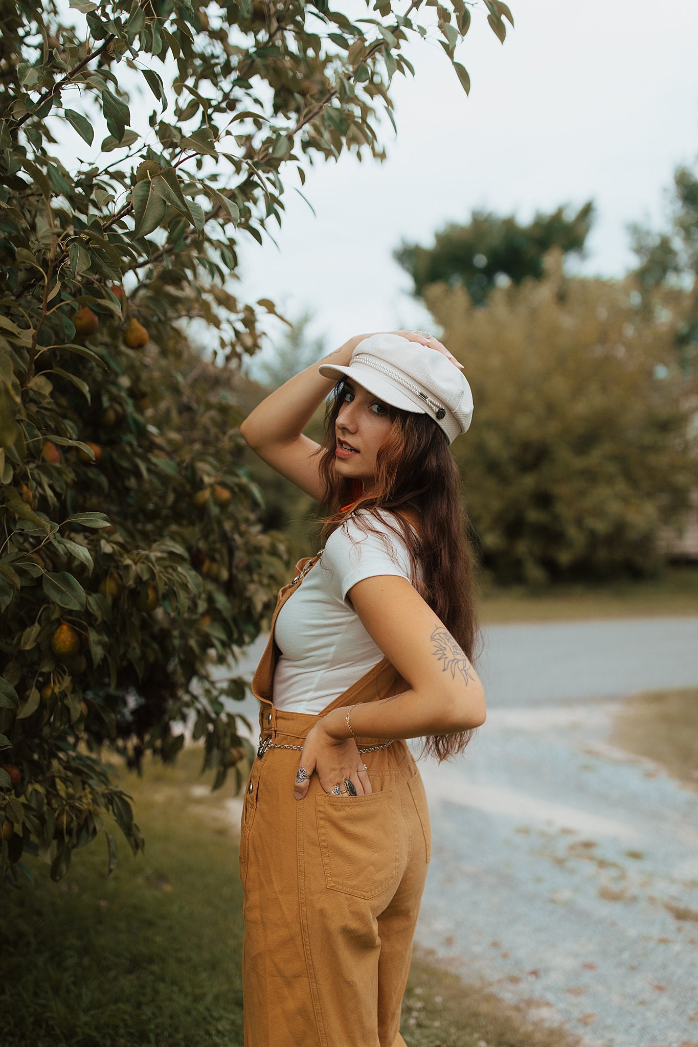 Retro Wide Leg Overalls Mustard
