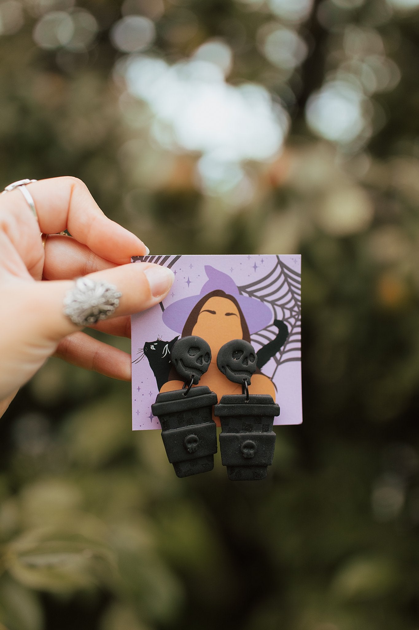 Spooky Coffee Cup Dangles