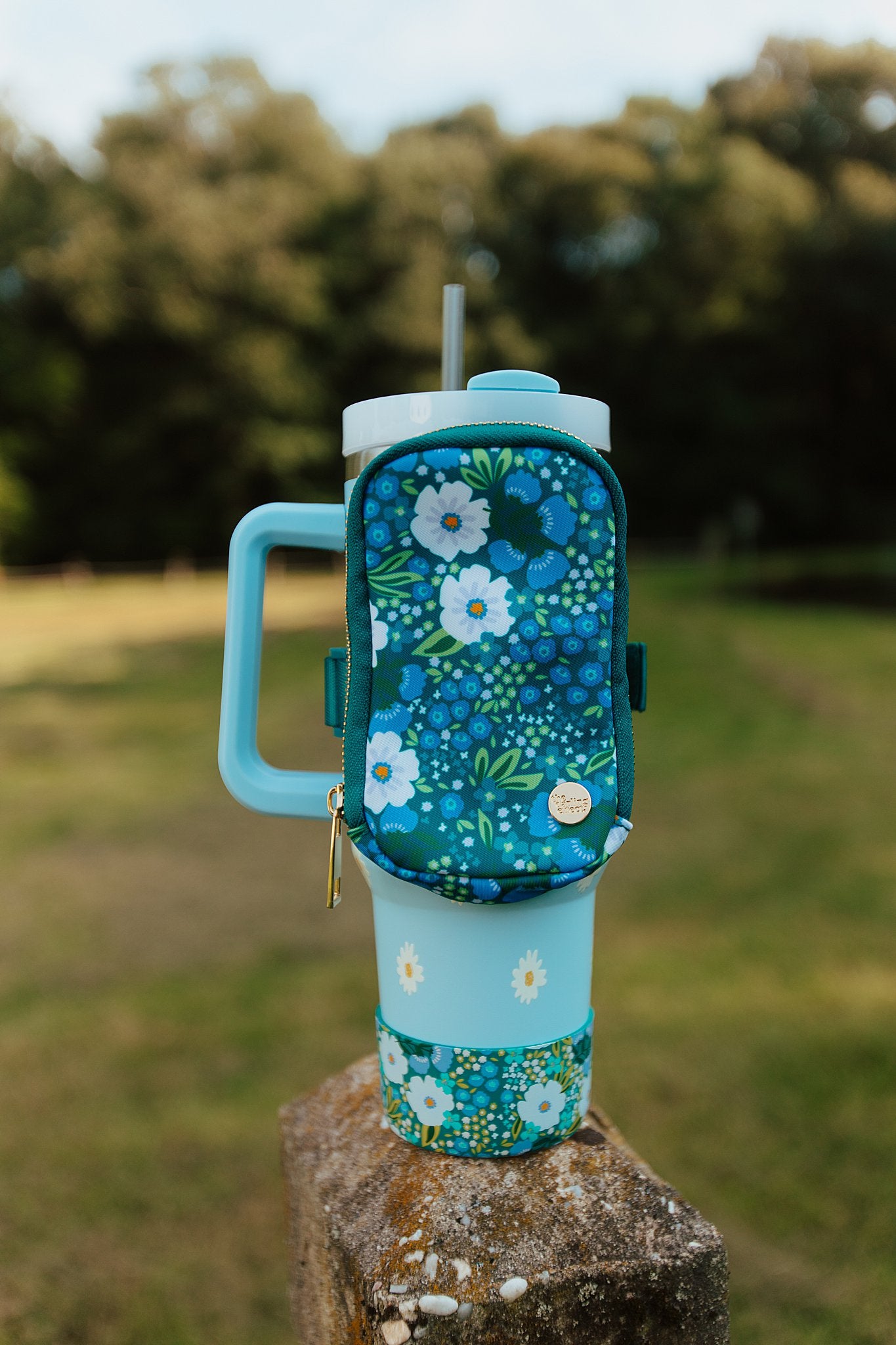 Tumbler Fanny Pack - Sweet Meadow Green Blue