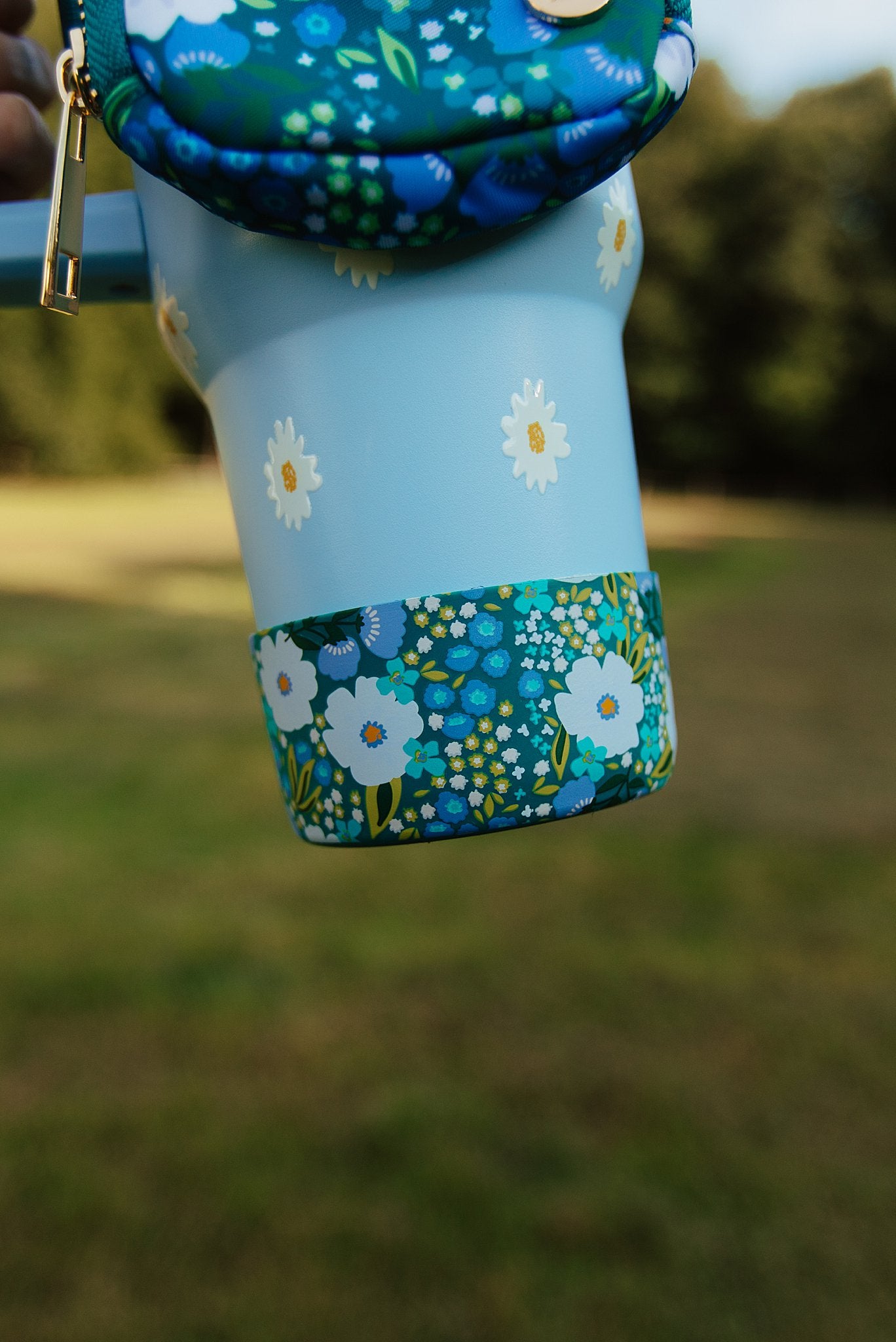 No-Slip Tumbler Boot - Sweet Meadow Green Blue