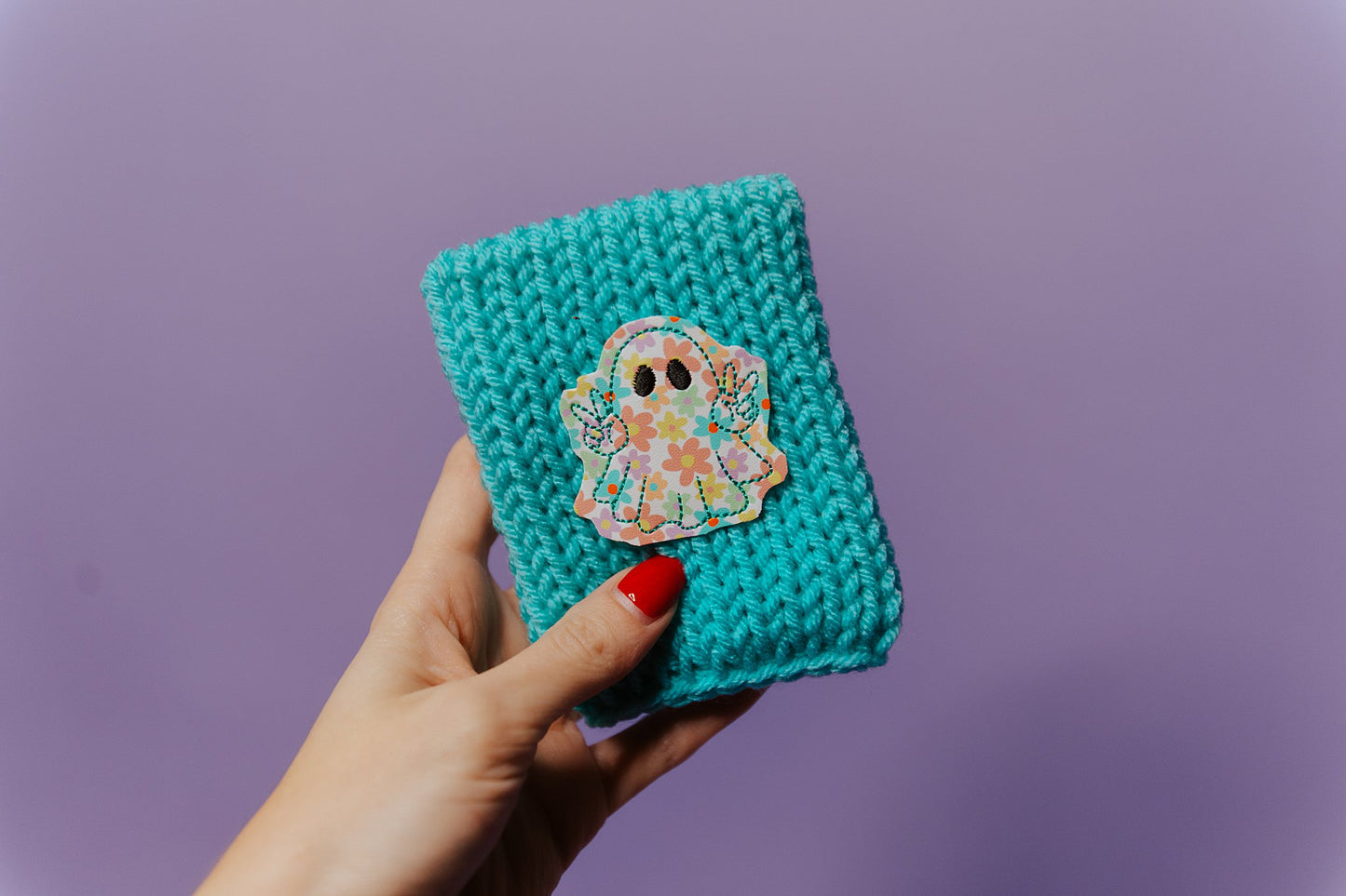 Groovy Ghost Coffee Cozie