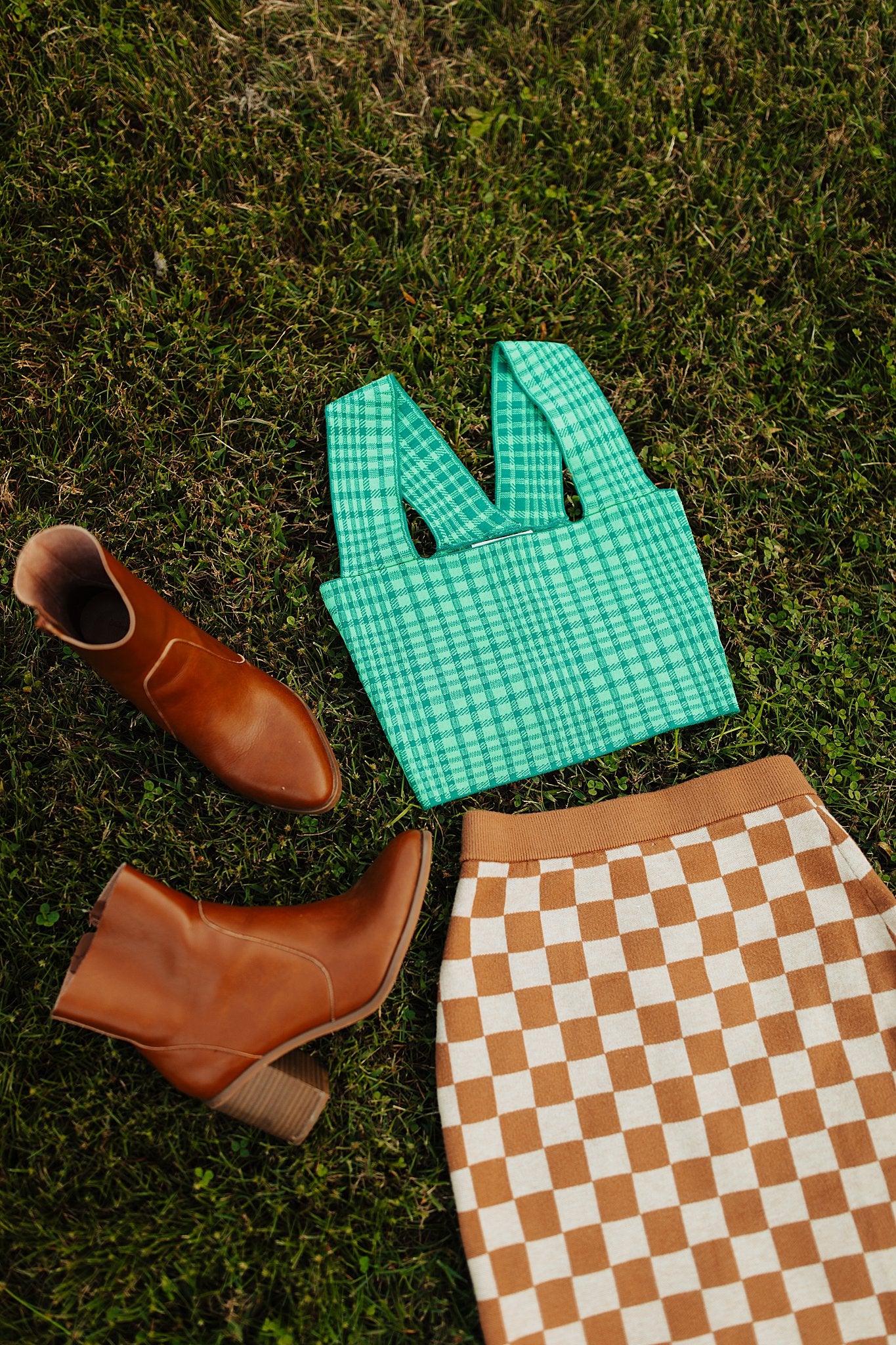 Green Plaid Brami