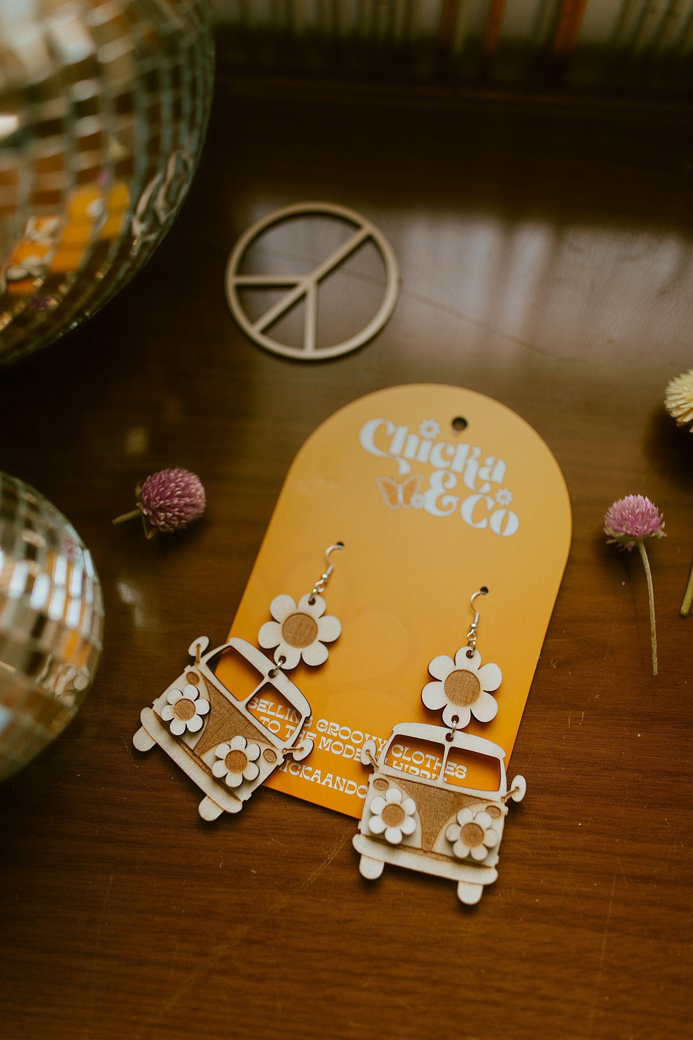 Chicka Van Wood Earrings