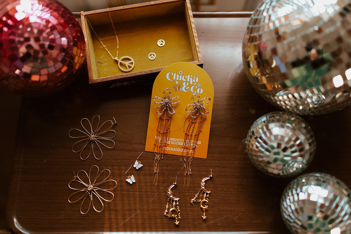 Flower Chain Earrings