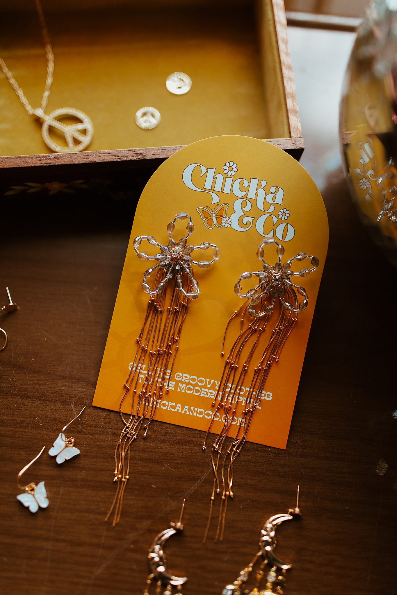 Flower Chain Earrings