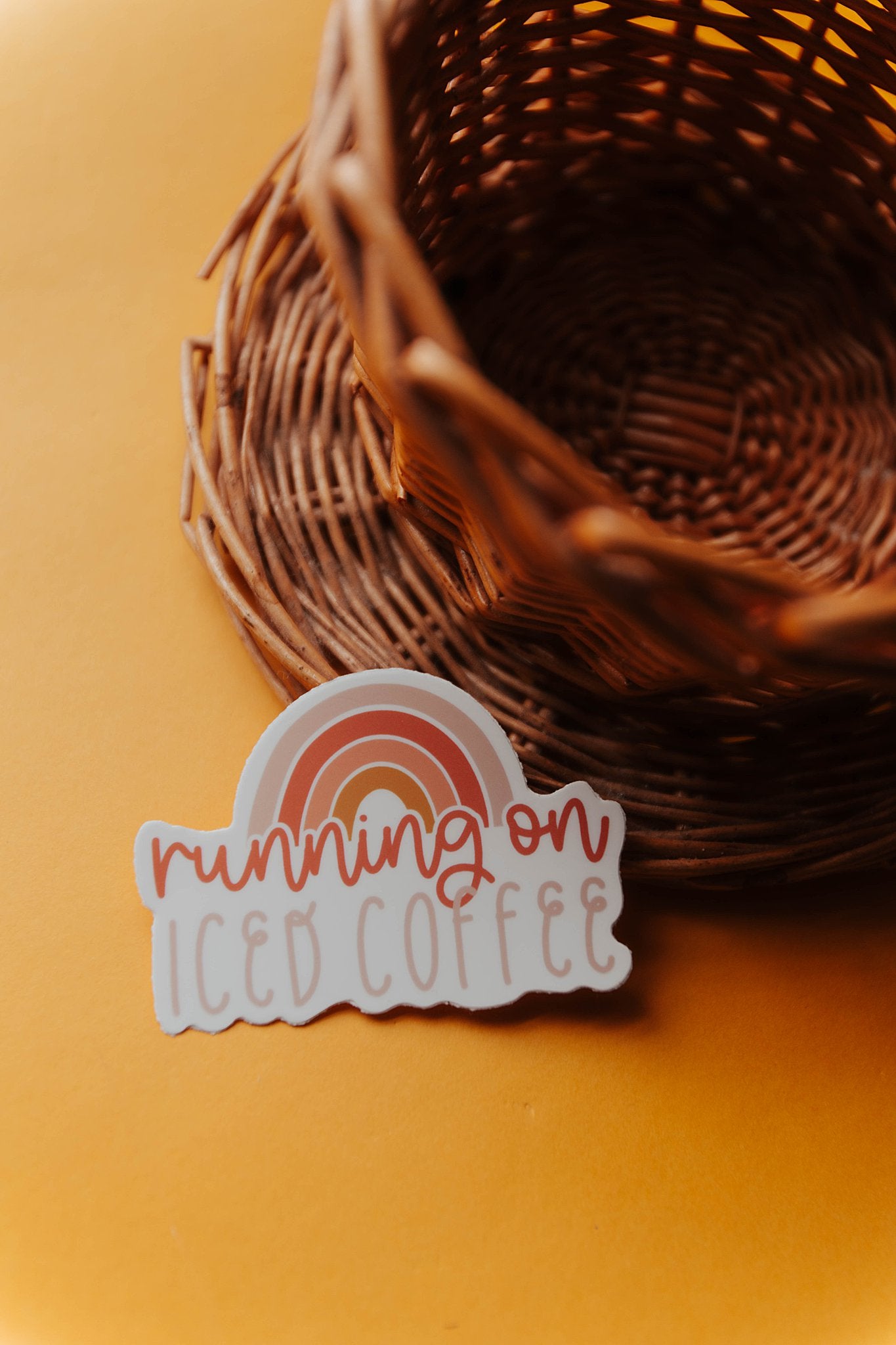 Running On Iced Coffee Sticker
