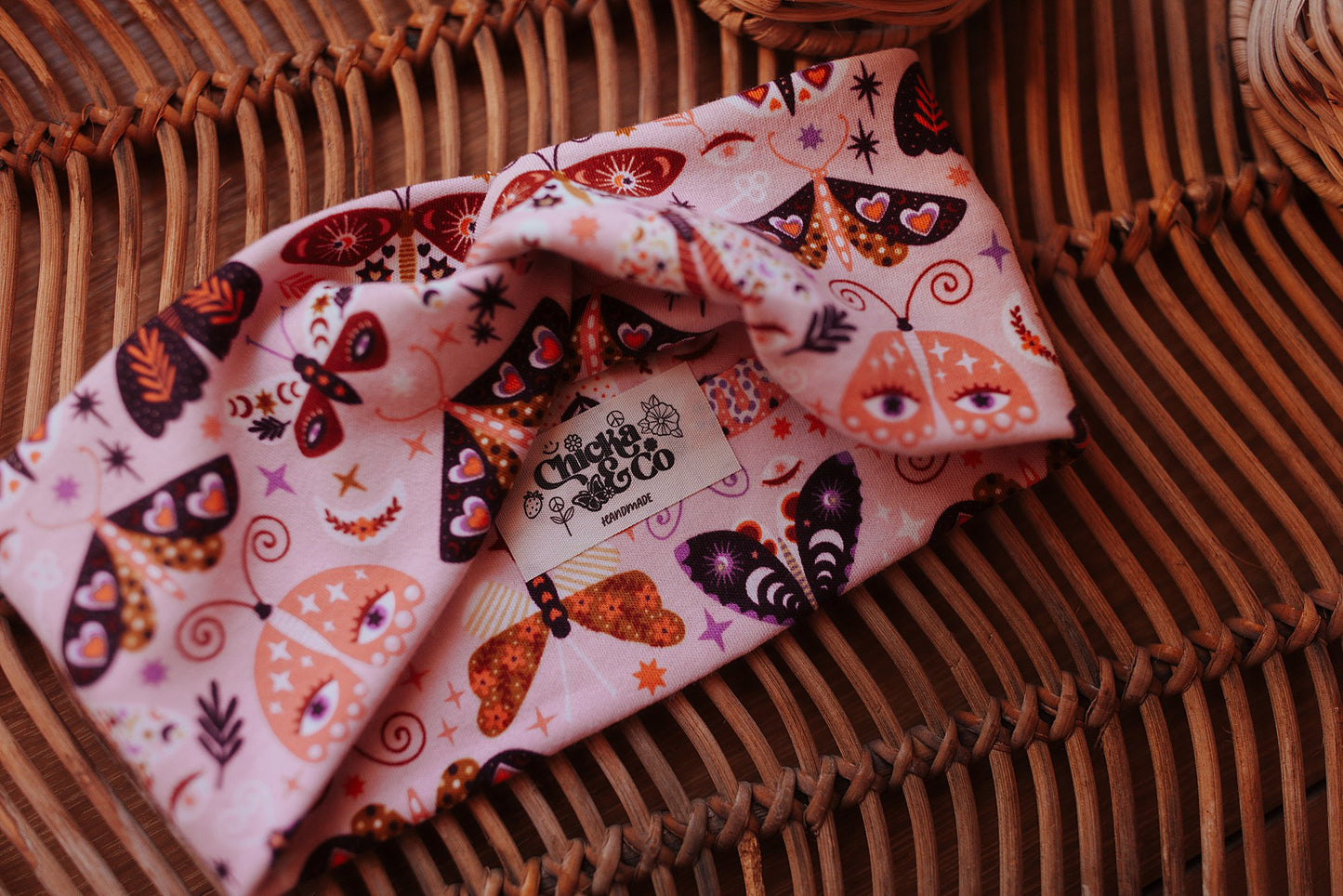 Groovy Moth Twist Headband