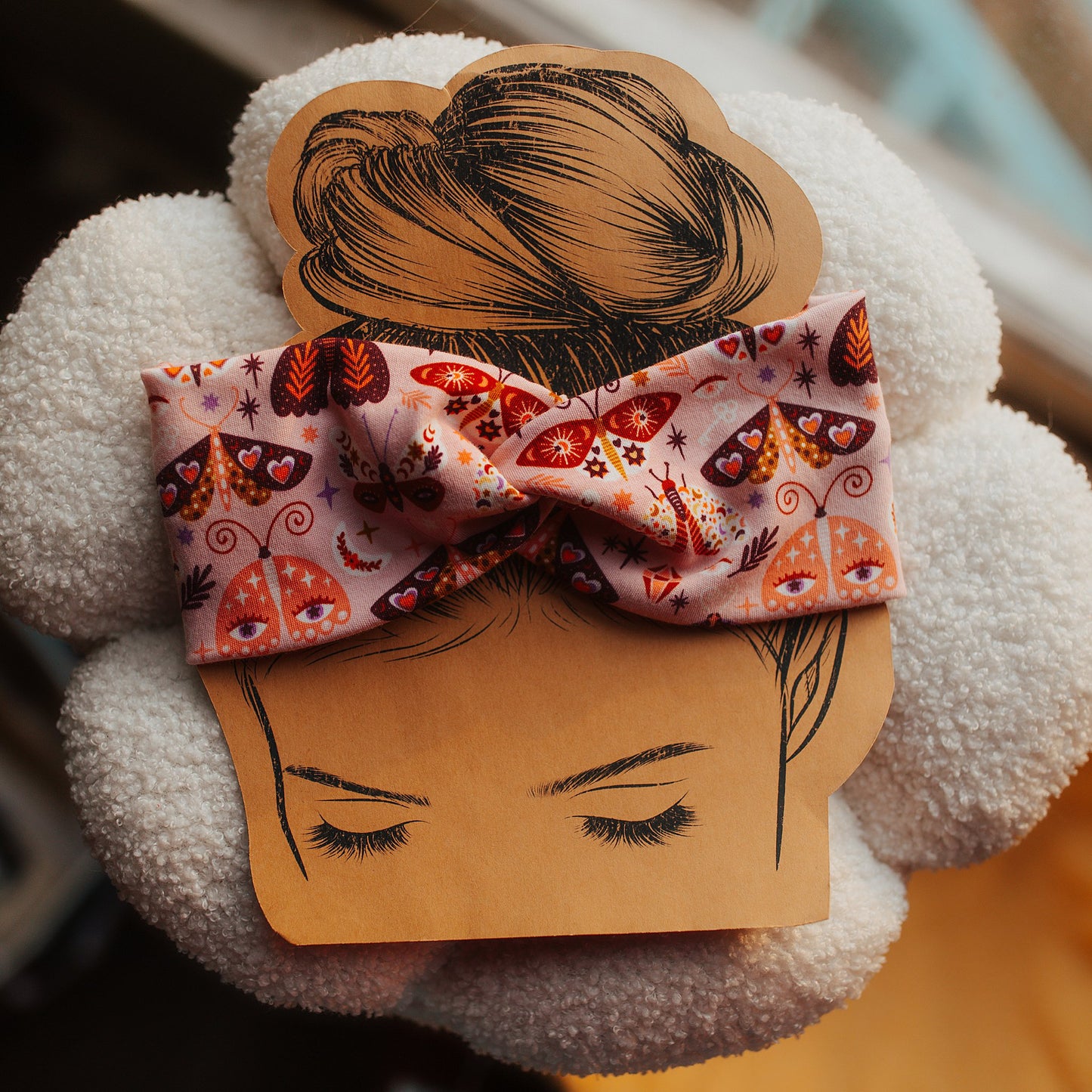 Groovy Moth Twist Headband