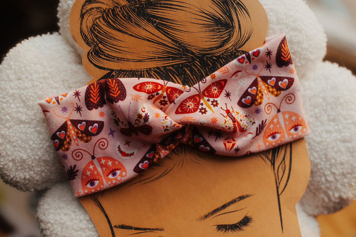 Groovy Moth Twist Headband