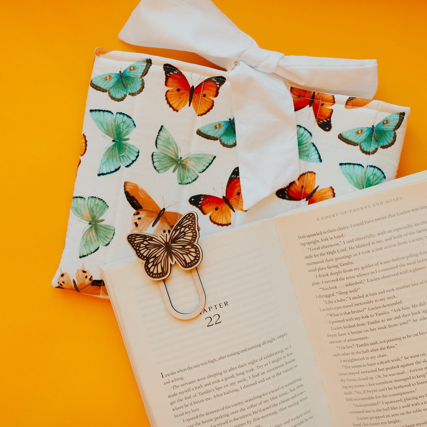 Butterfly Bow Book Sleeve