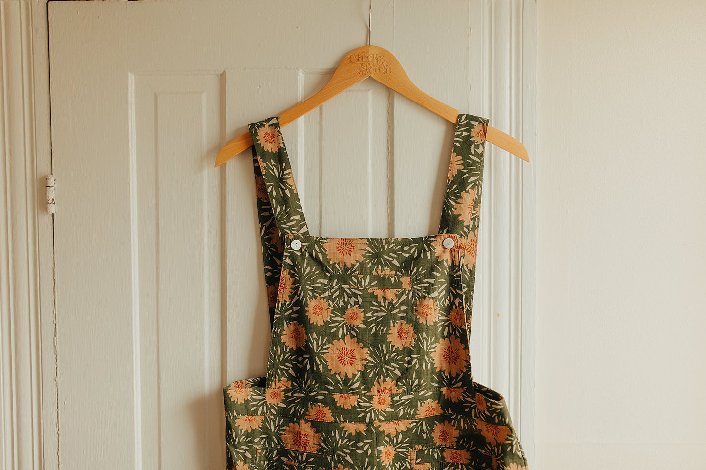 Vintage Flower Blossom Shortalls S-XL
