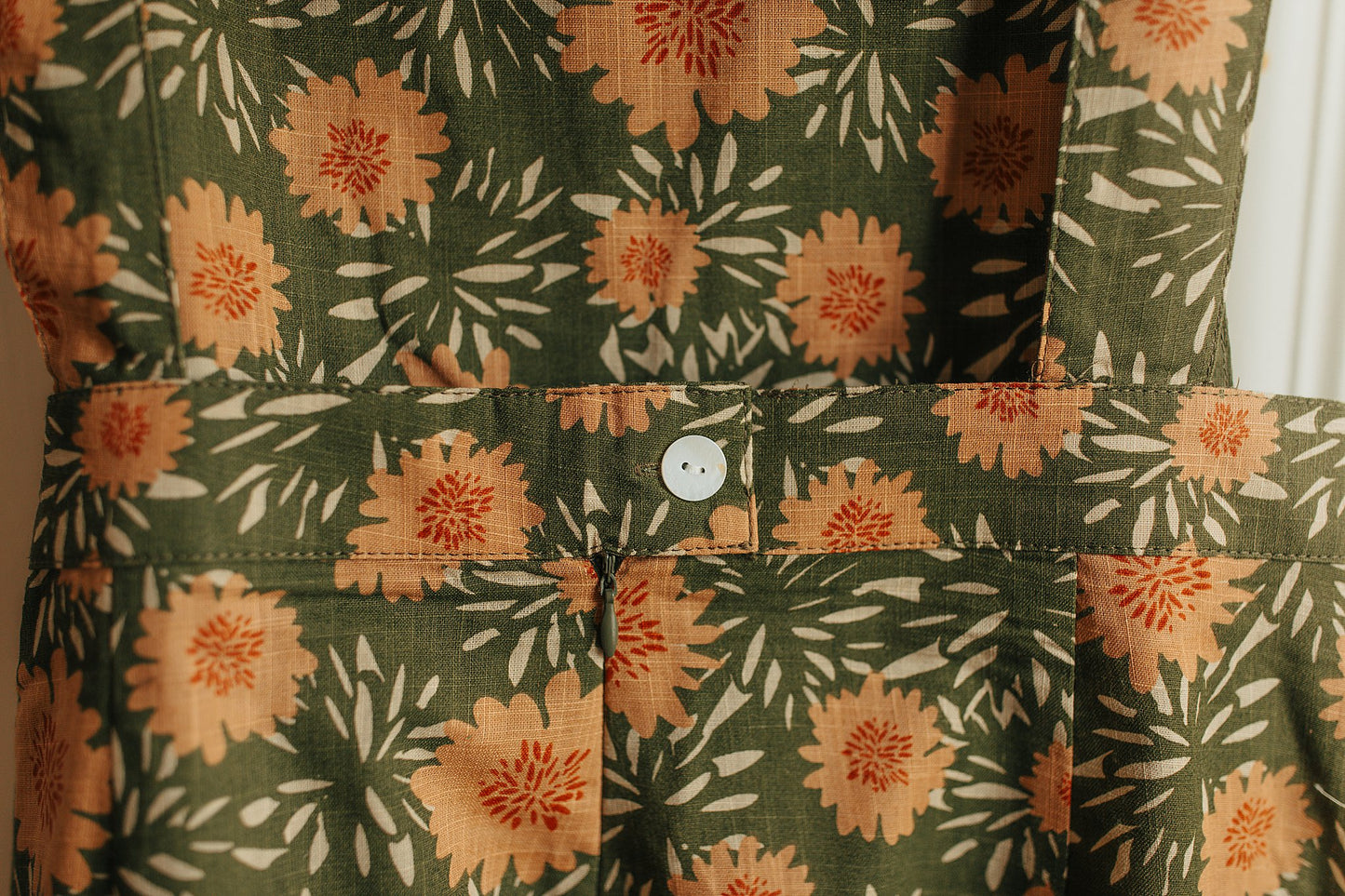 Vintage Flower Blossom Shortalls S-XL