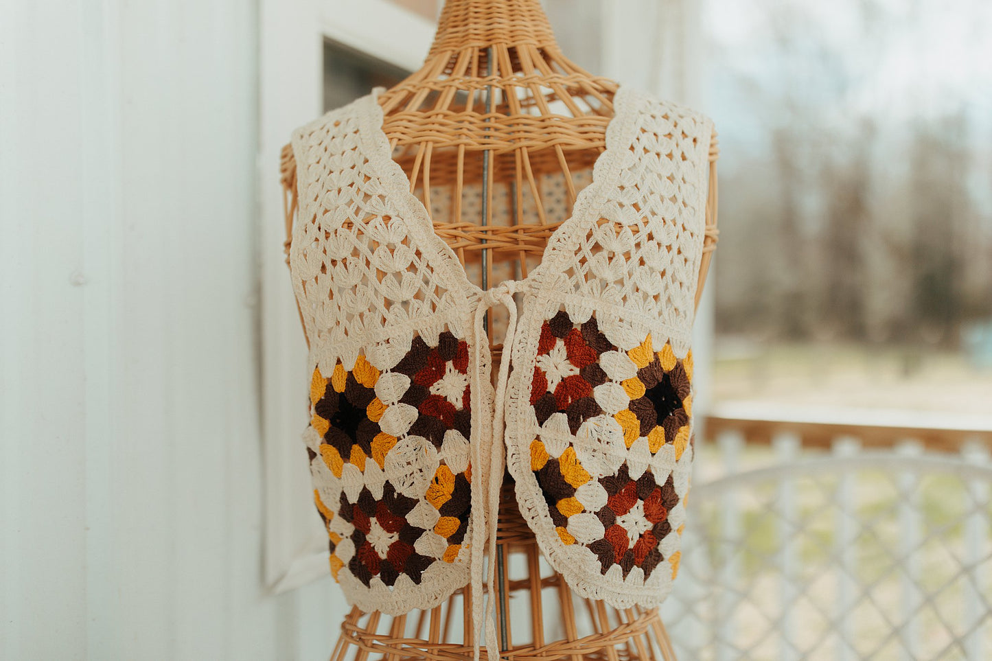 Granny Square Crochet Vest
