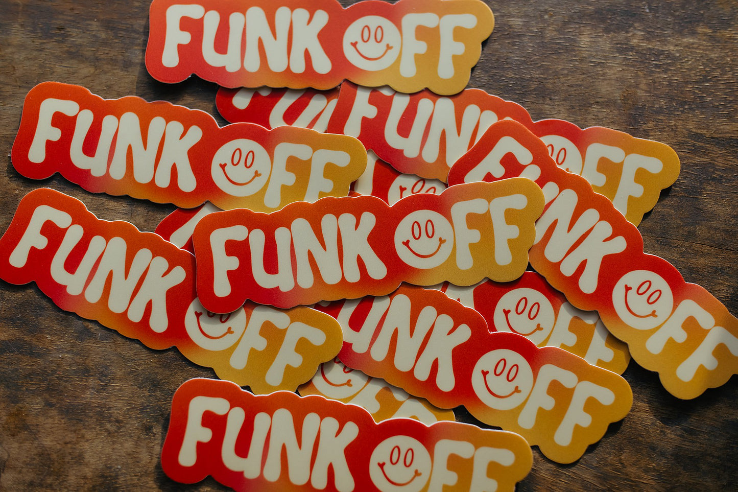 Funk off Vinyl Sticker