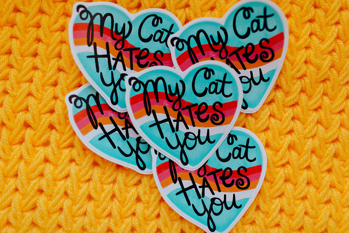 My Cat Hates You Vinyl Sticker