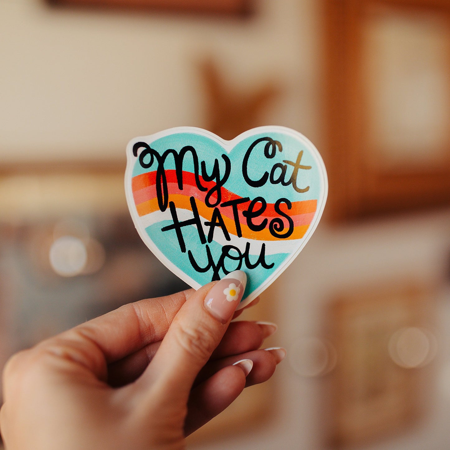 My Cat Hates You Vinyl Sticker