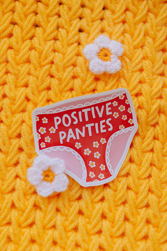 Positive Panties Vinyl Sticker