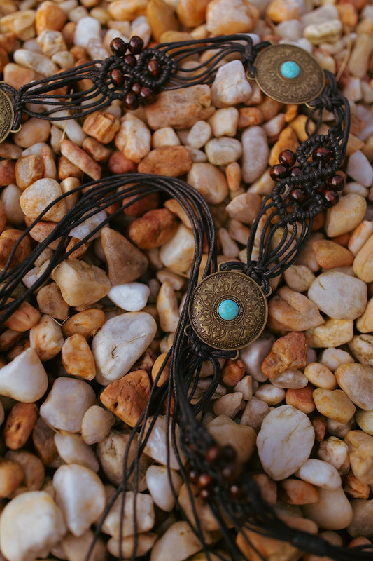 Medallion Macrame Belt