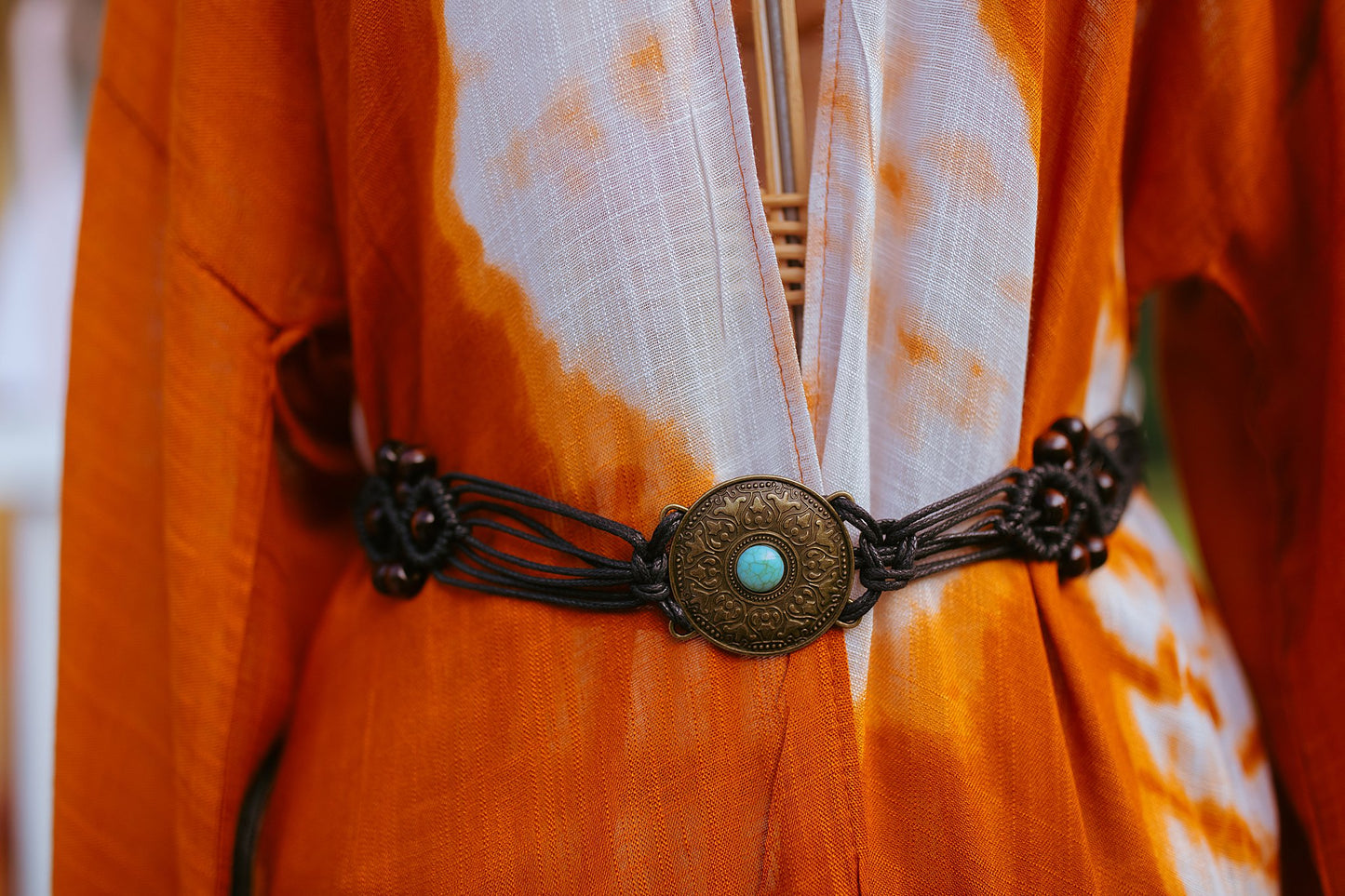 Medallion Macrame Belt