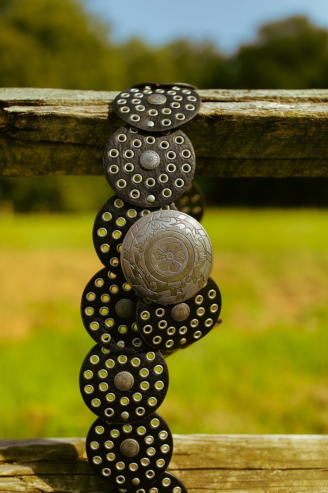 Western Boho Embellished Circle Belt