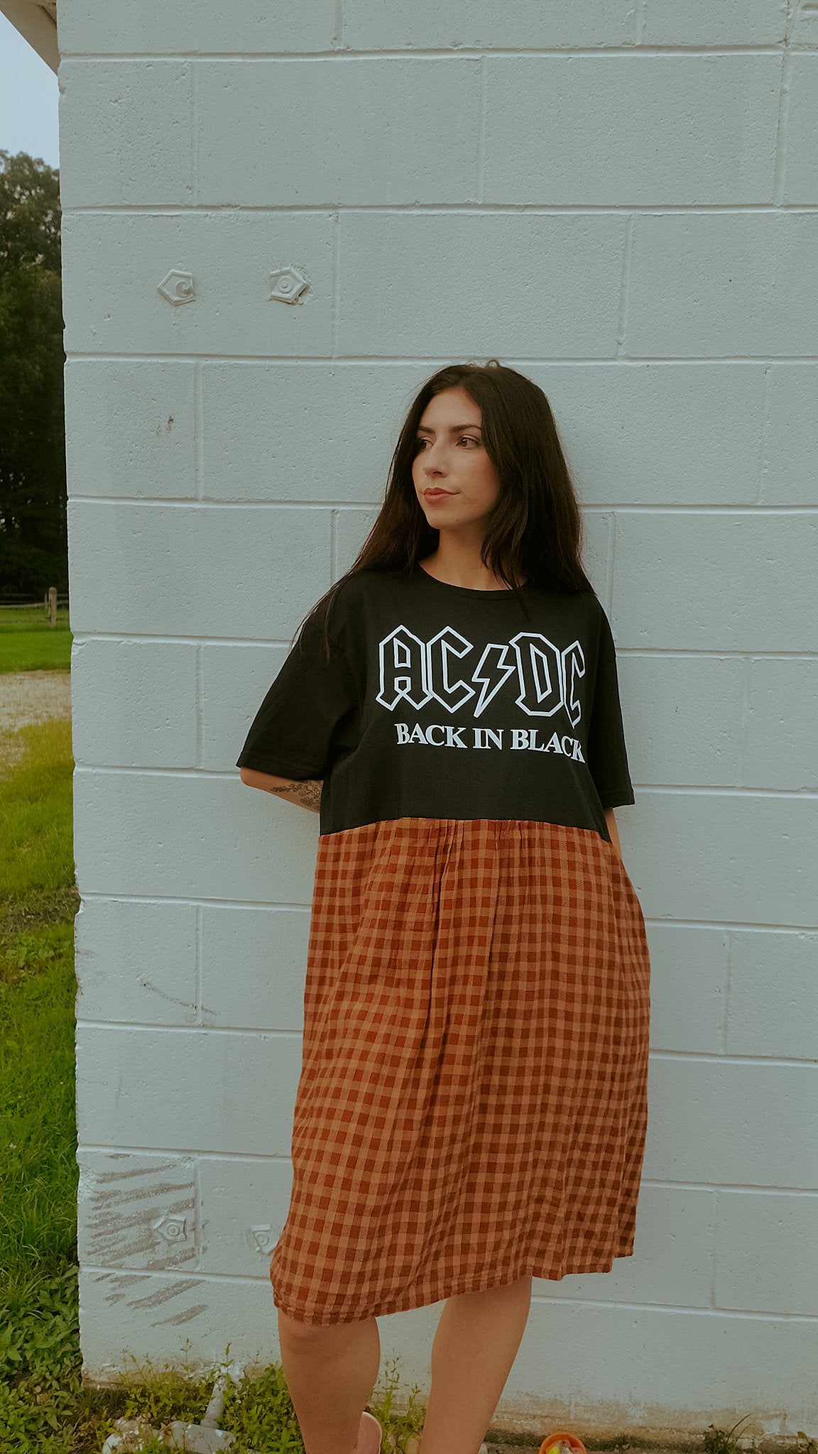 AC/DC Dress L (Pockets!)