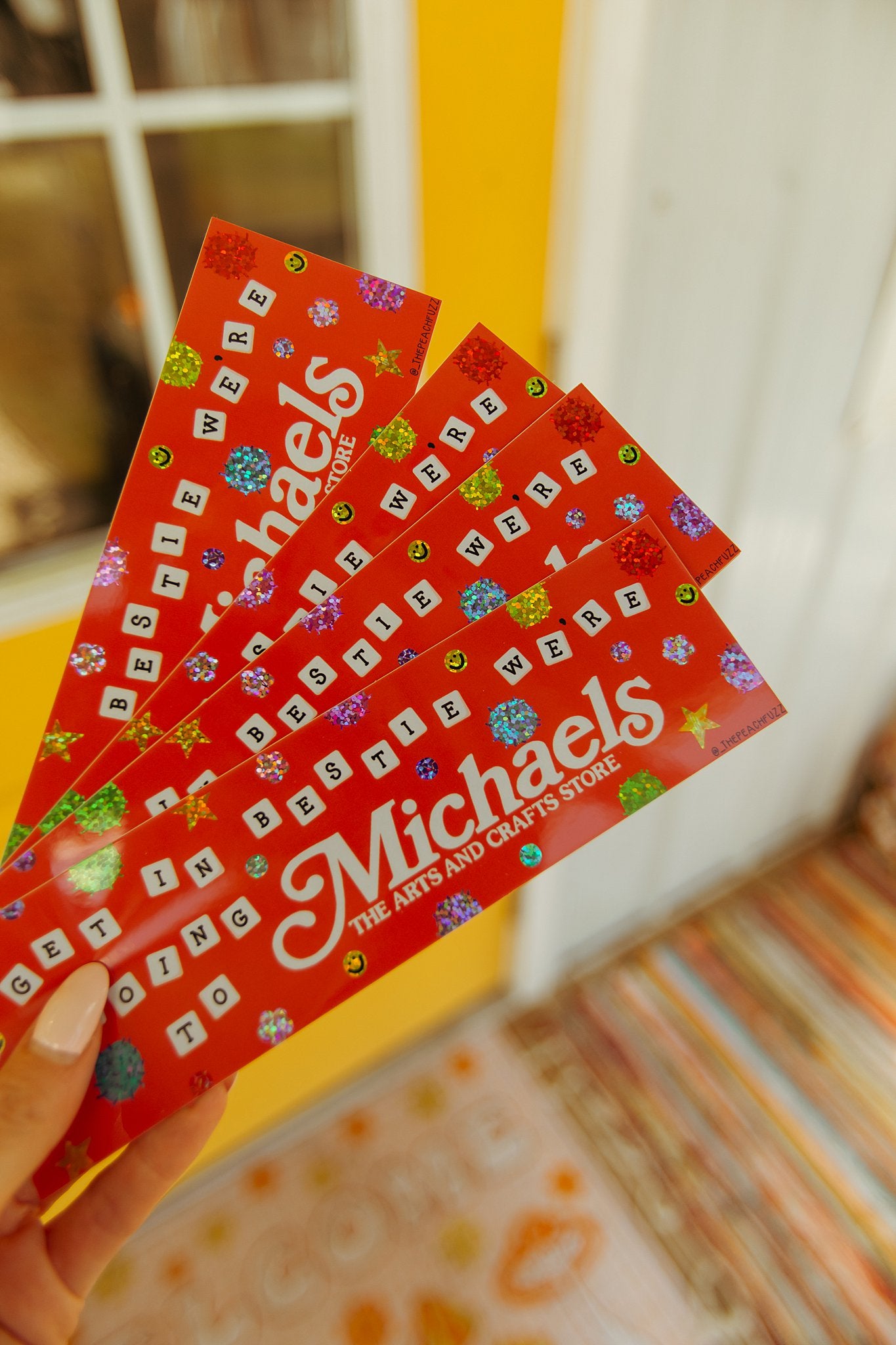 Michaels Run Bestie Bumper Sticker