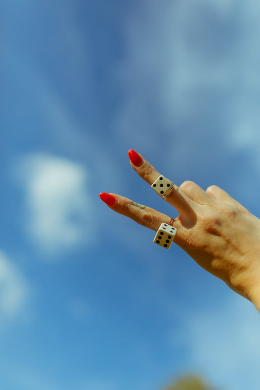 Dice Adjustable Ring (set of 2 custom!)