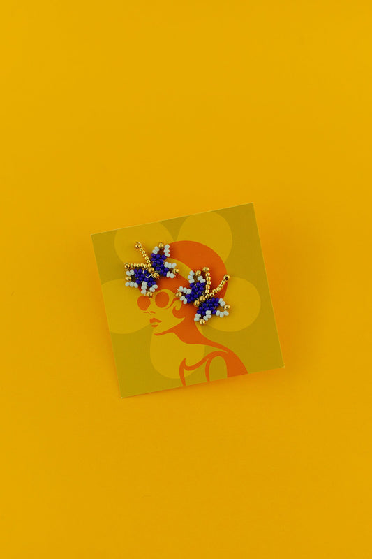 Butterfly Beaded Studs