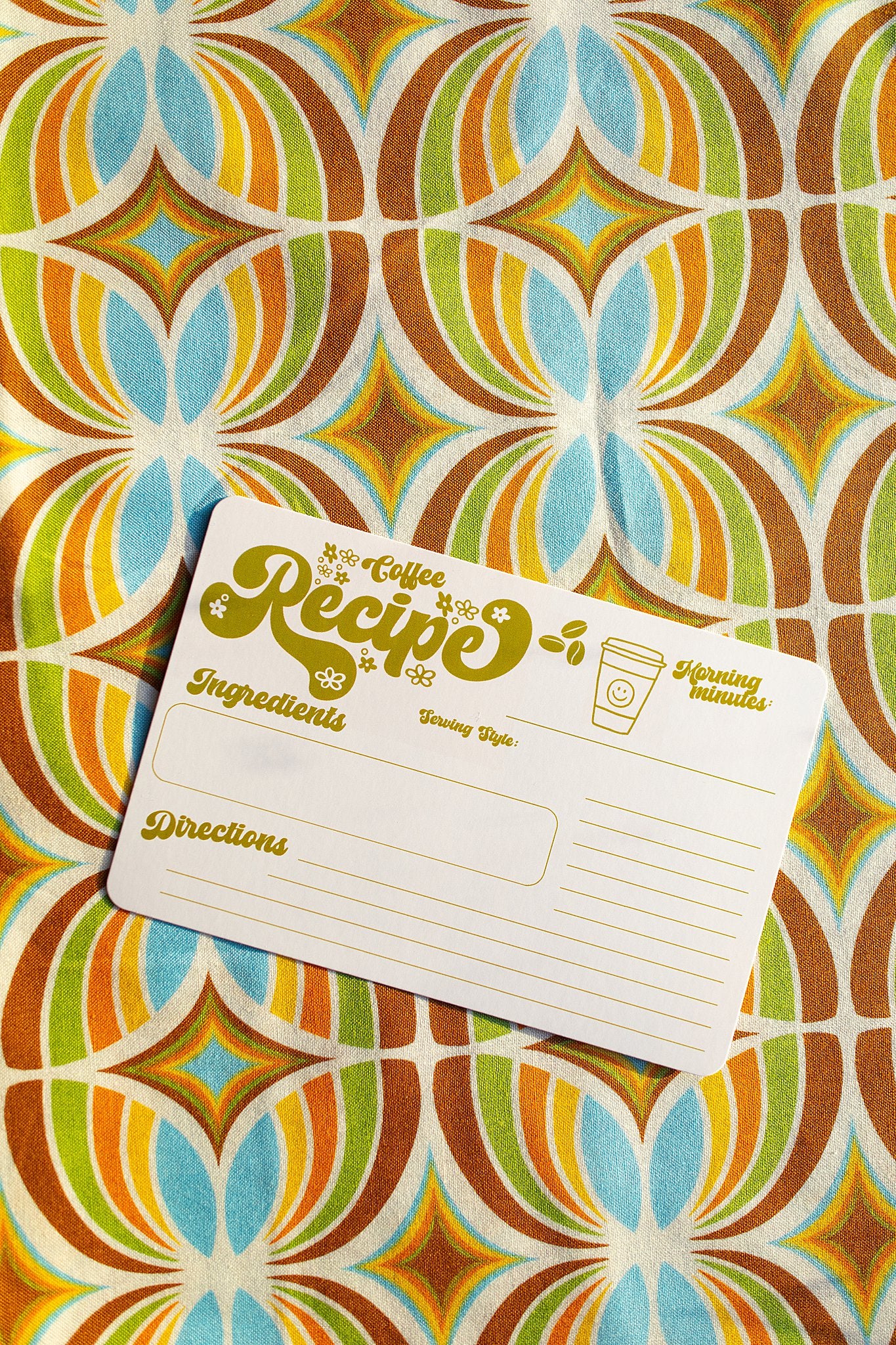 Retro Coffee Recipe Card (12 Pack)