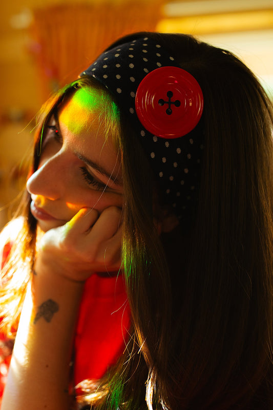 Whimsy Button Headband (6 Options)