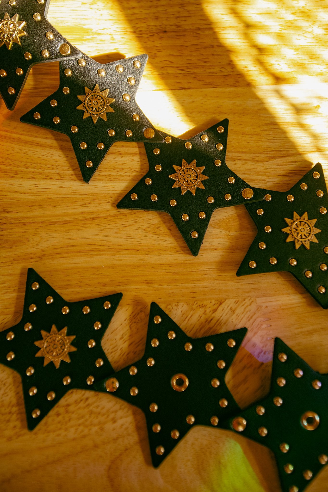 Studded Stars Vegan Leather Belt