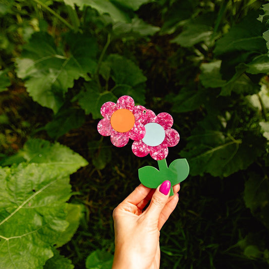 Flower Power Pocket Mirror