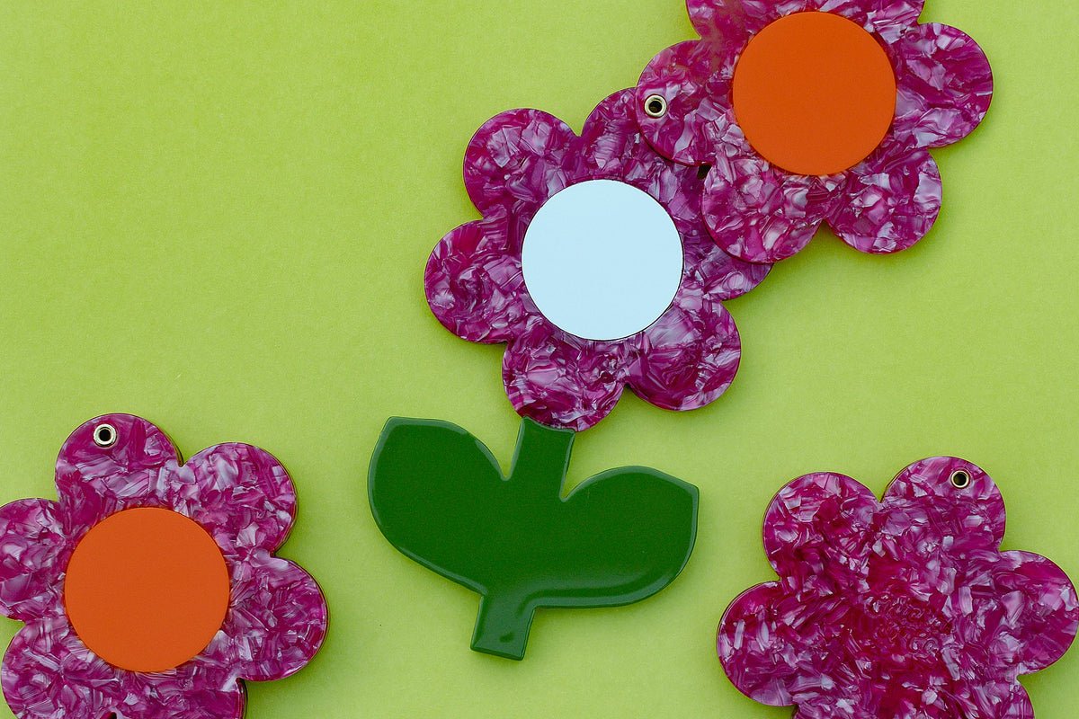 Flower Power Pocket Mirror