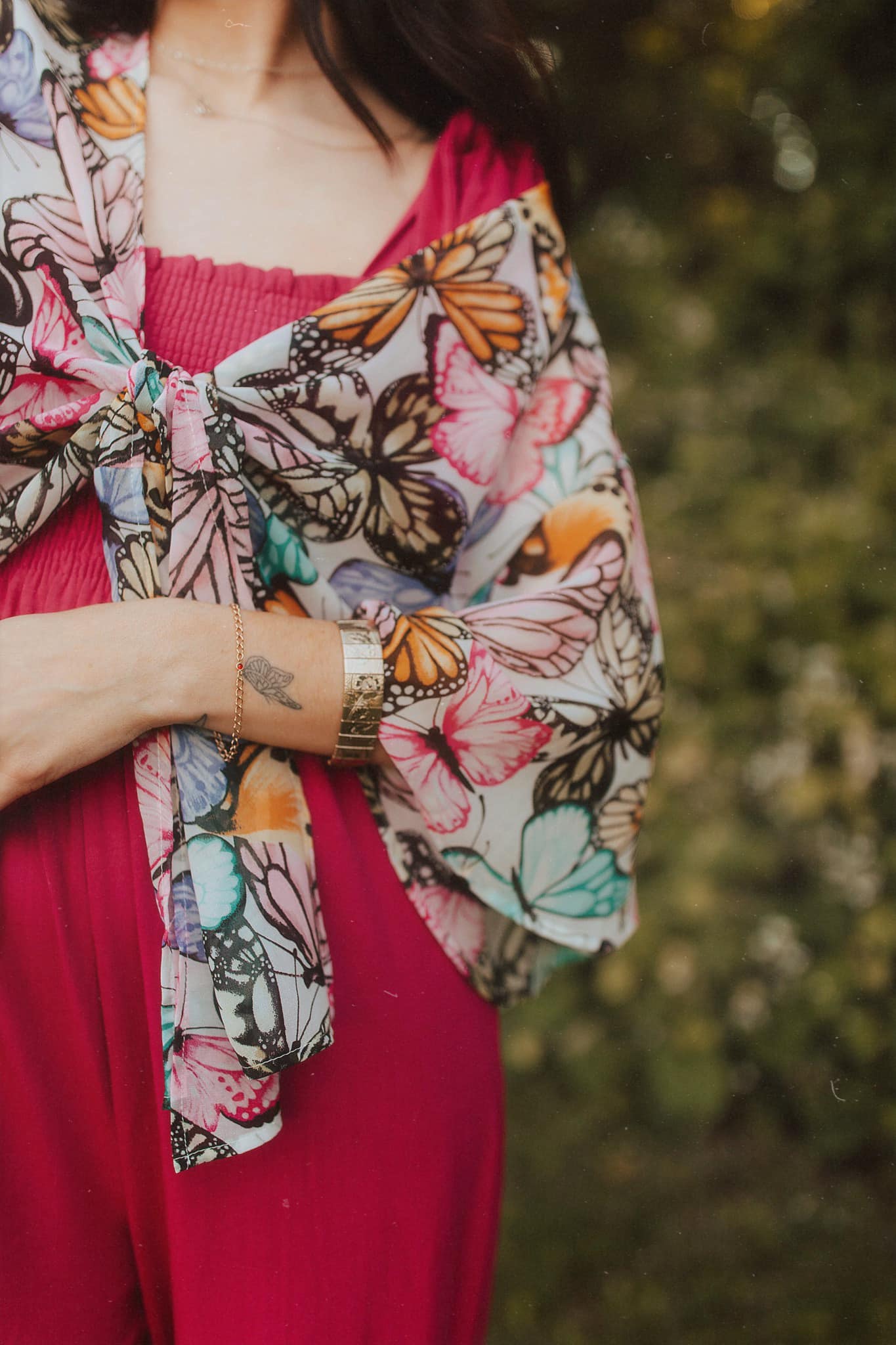 My Darling Valentina Front Tie Blouse