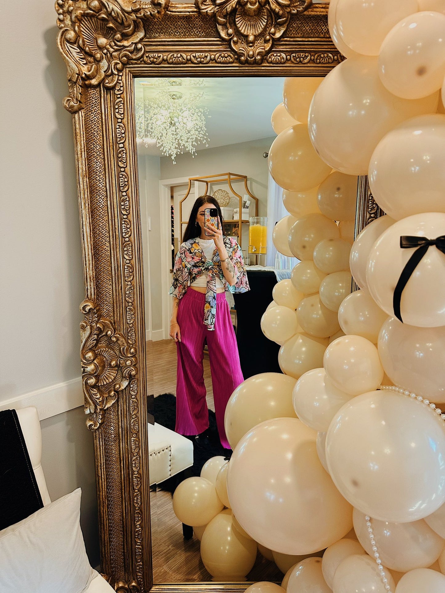 My Darling Valentina Front Tie Blouse