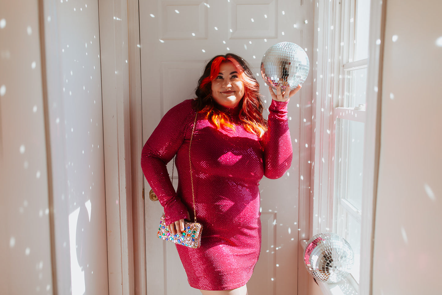 Pink Tinsel Dress
