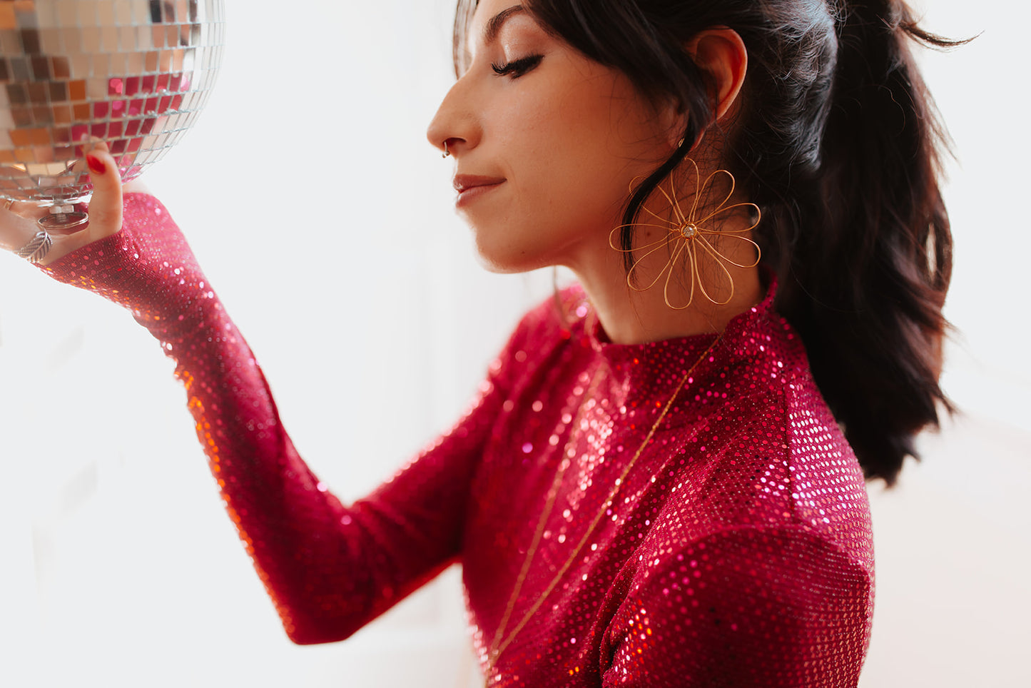 Pink Tinsel Dress