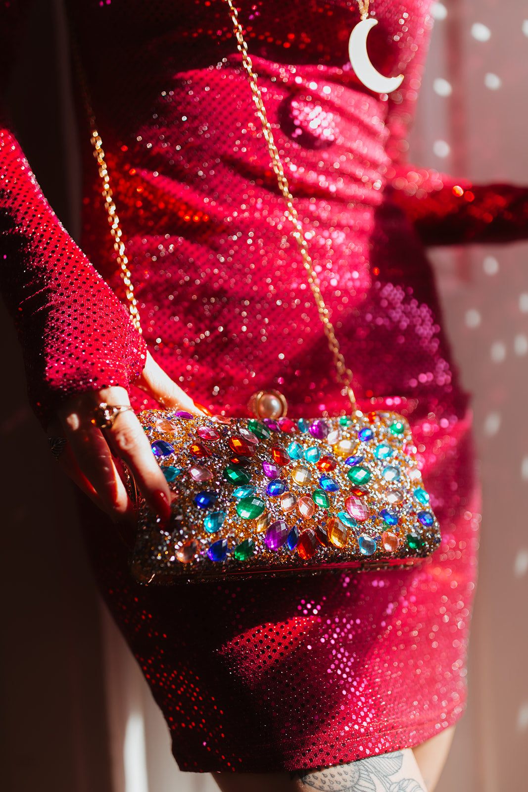 Pink Tinsel Dress