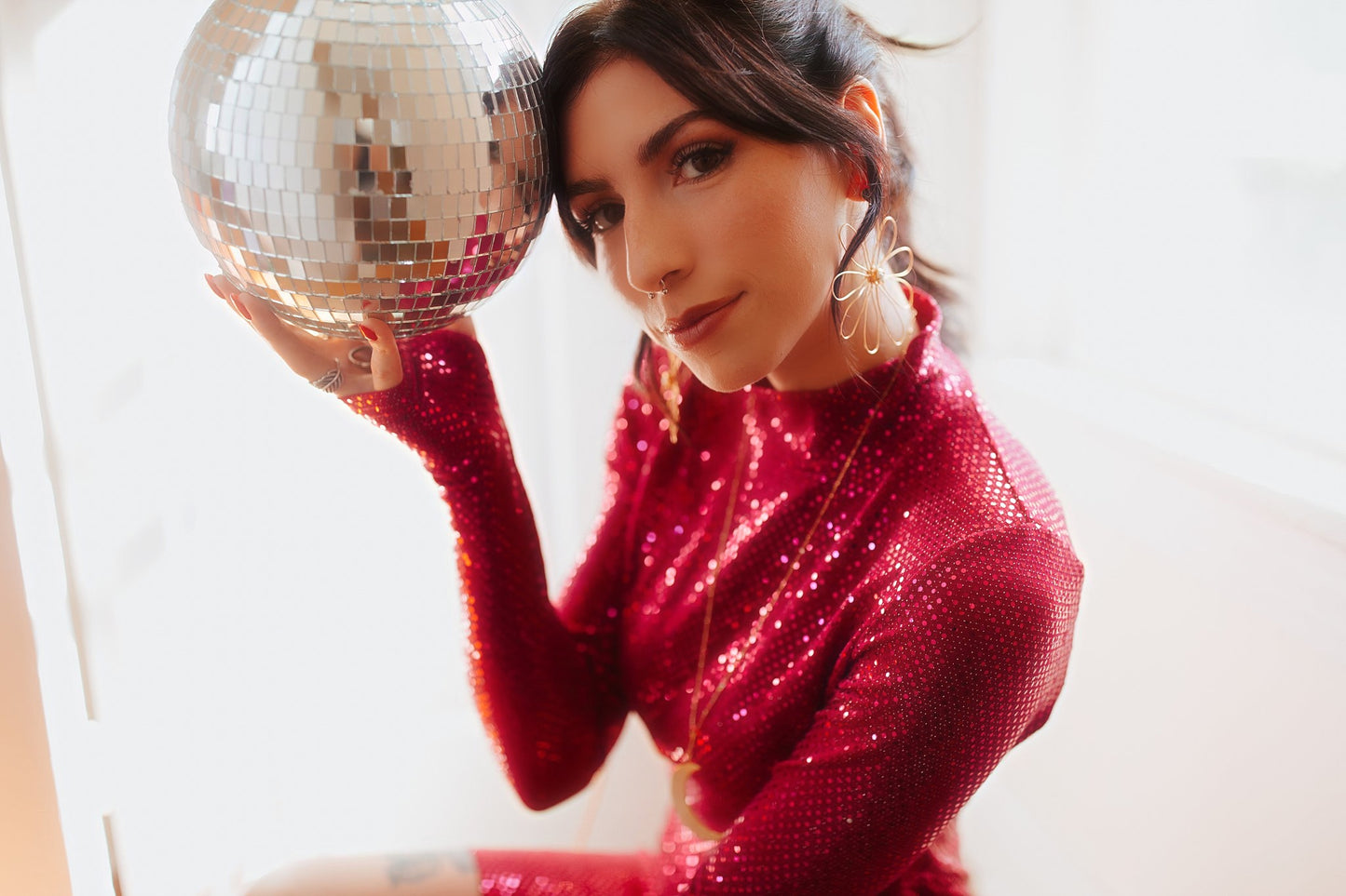 Pink Tinsel Dress