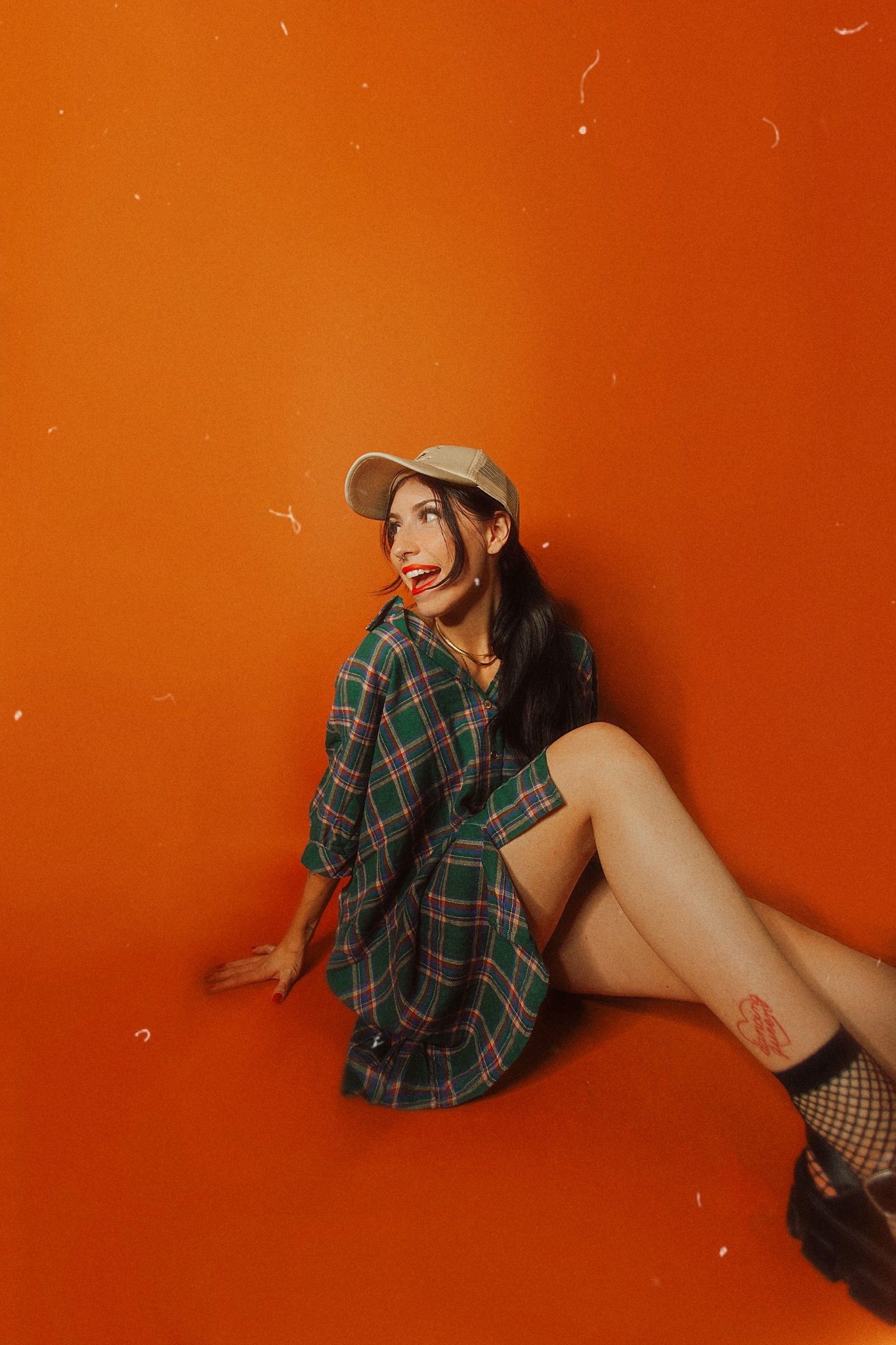 Rad Plaid Dress Green S-2XL