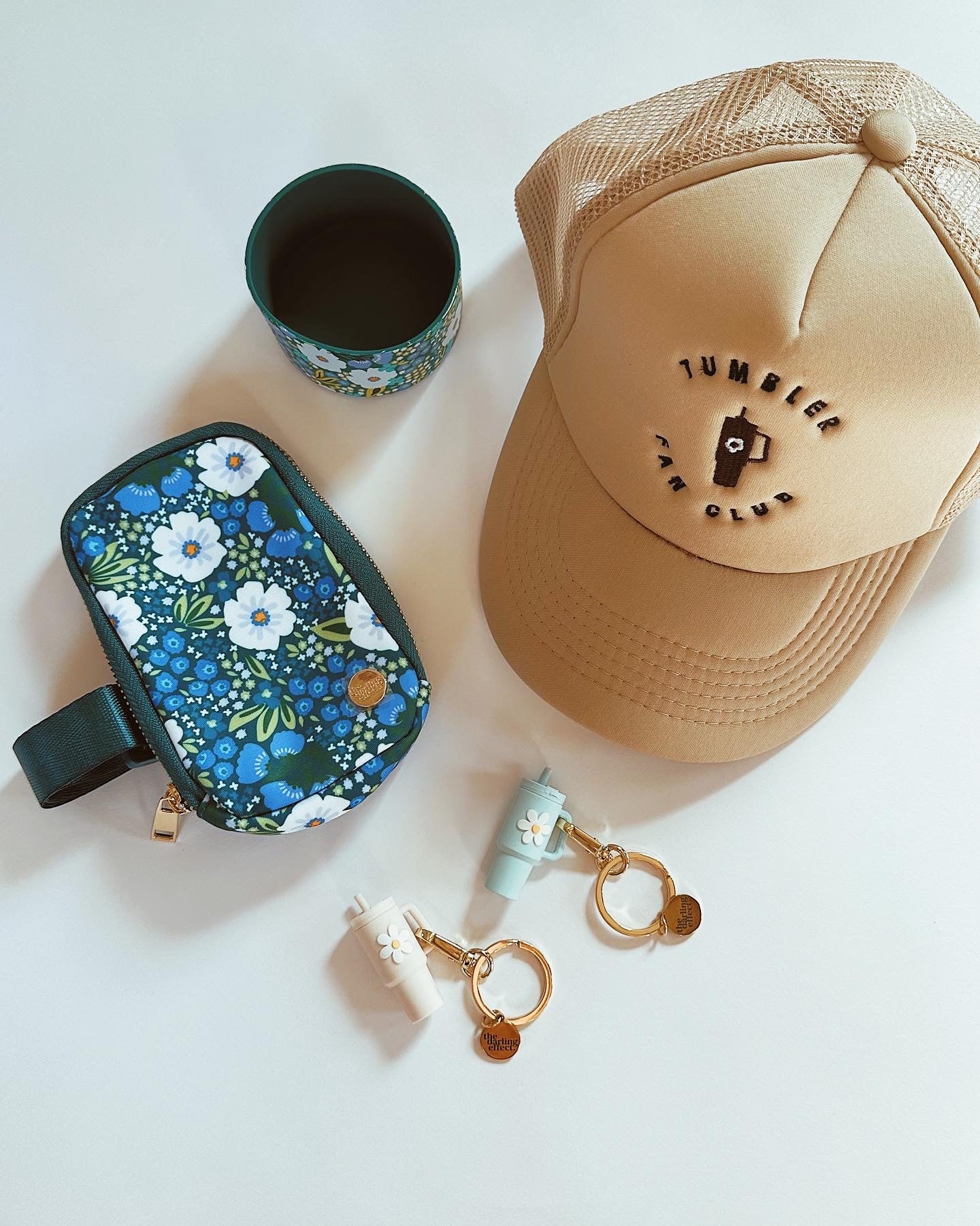 Tumbler Fanny Pack - Sweet Meadow Green Blue