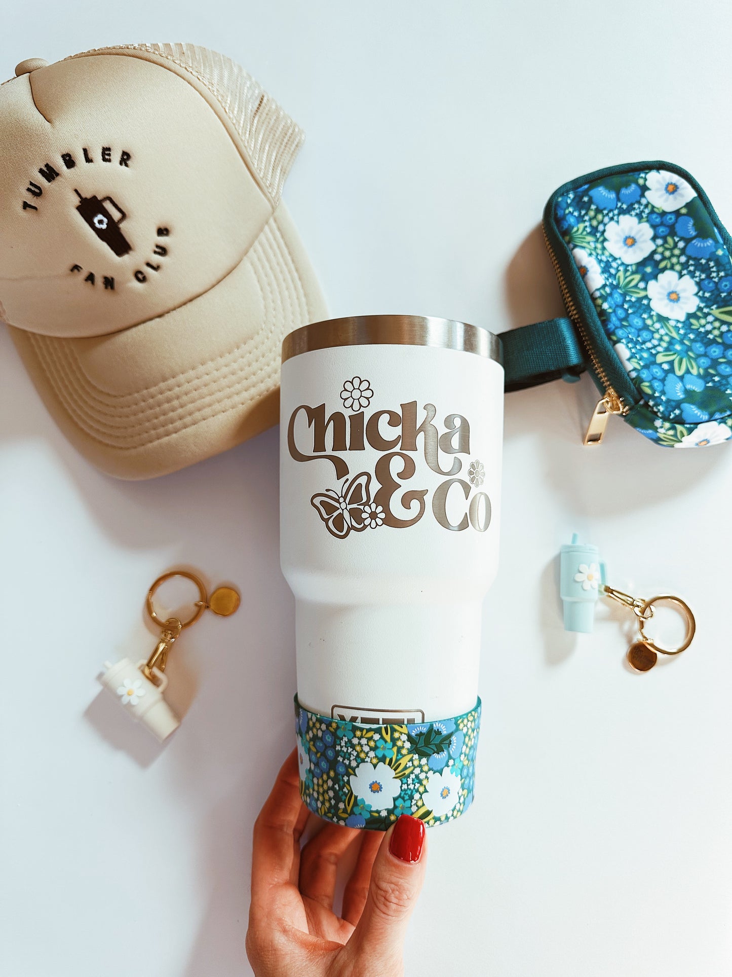 No-Slip Tumbler Boot - Sweet Meadow Green Blue