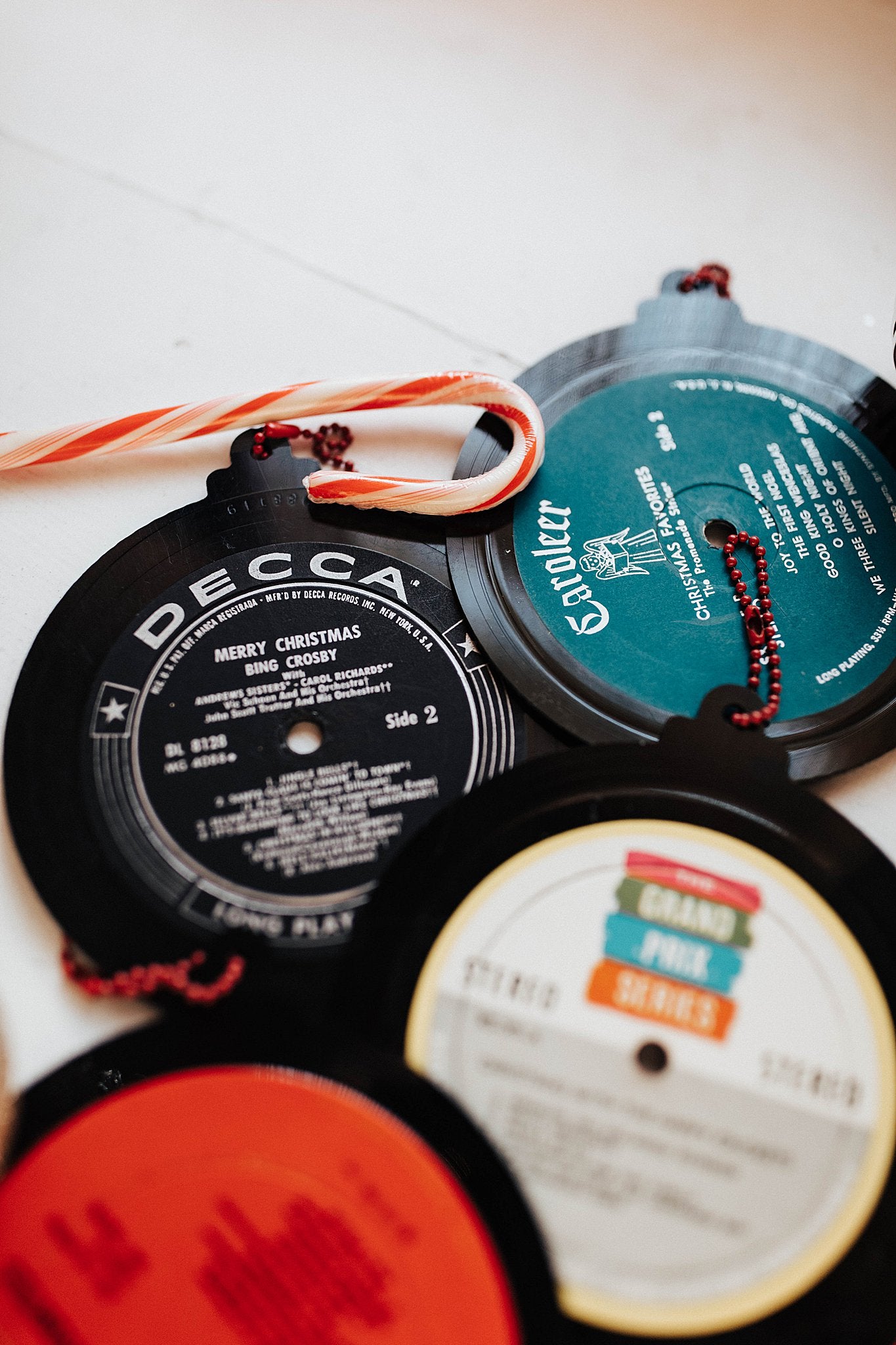 Vinyl Record Ornament (Set of 2)