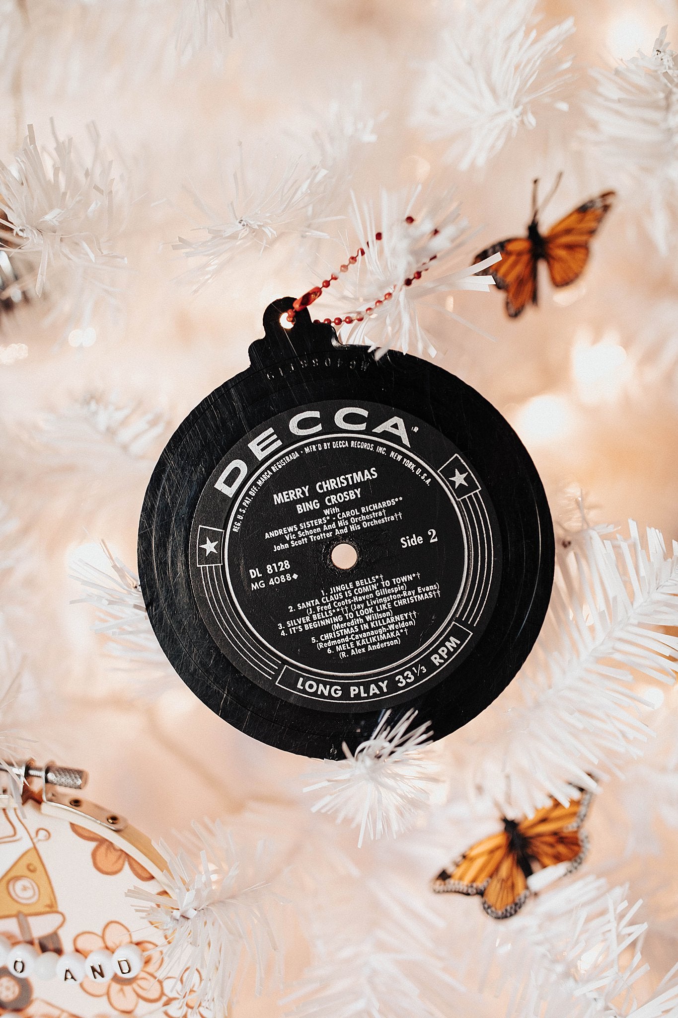 Vinyl Record Ornament (Set of 2)