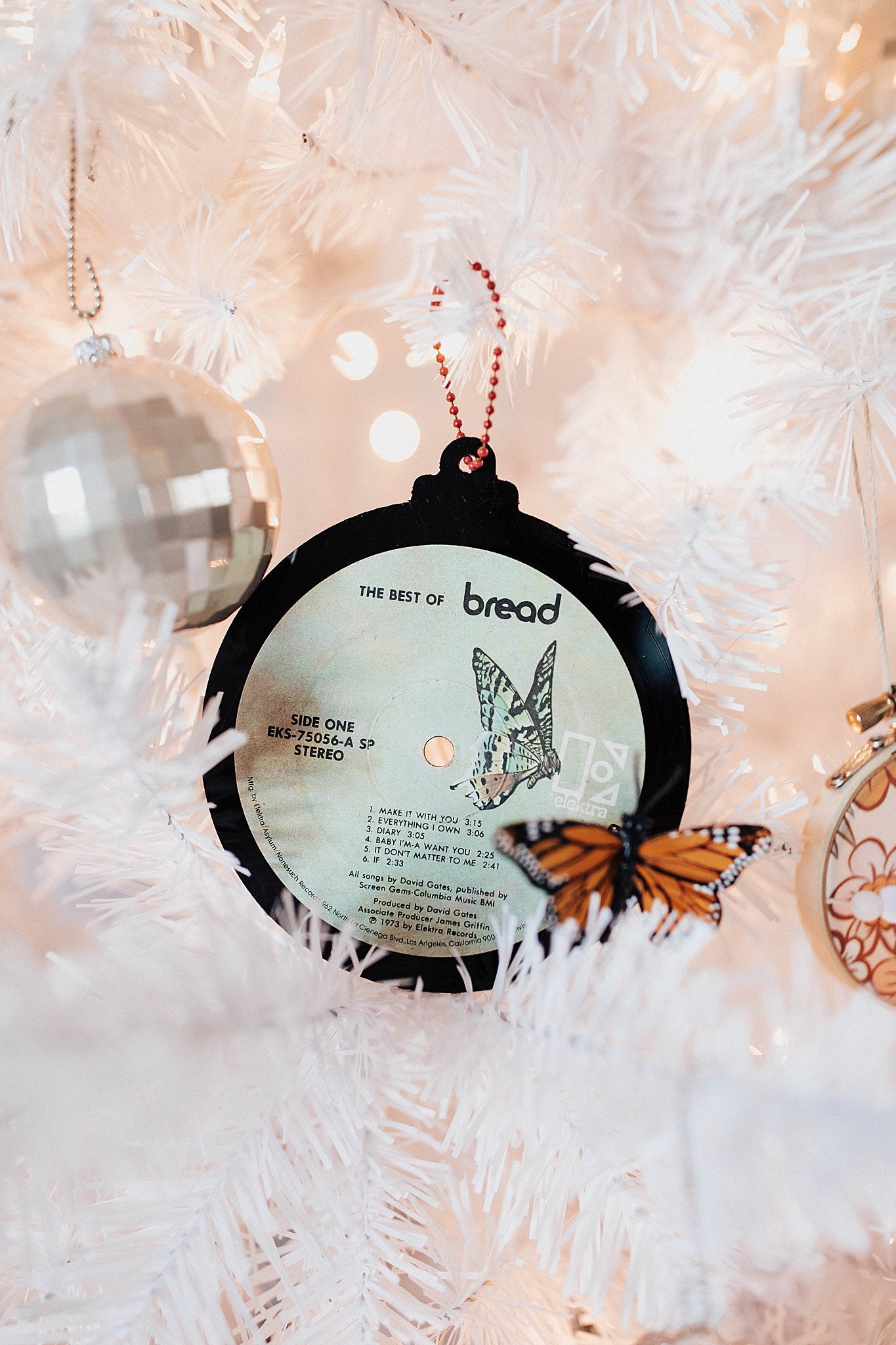 Vinyl Record Ornament (Set of 2)