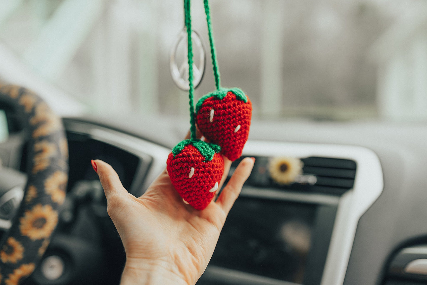 Strawberry Car Accessory