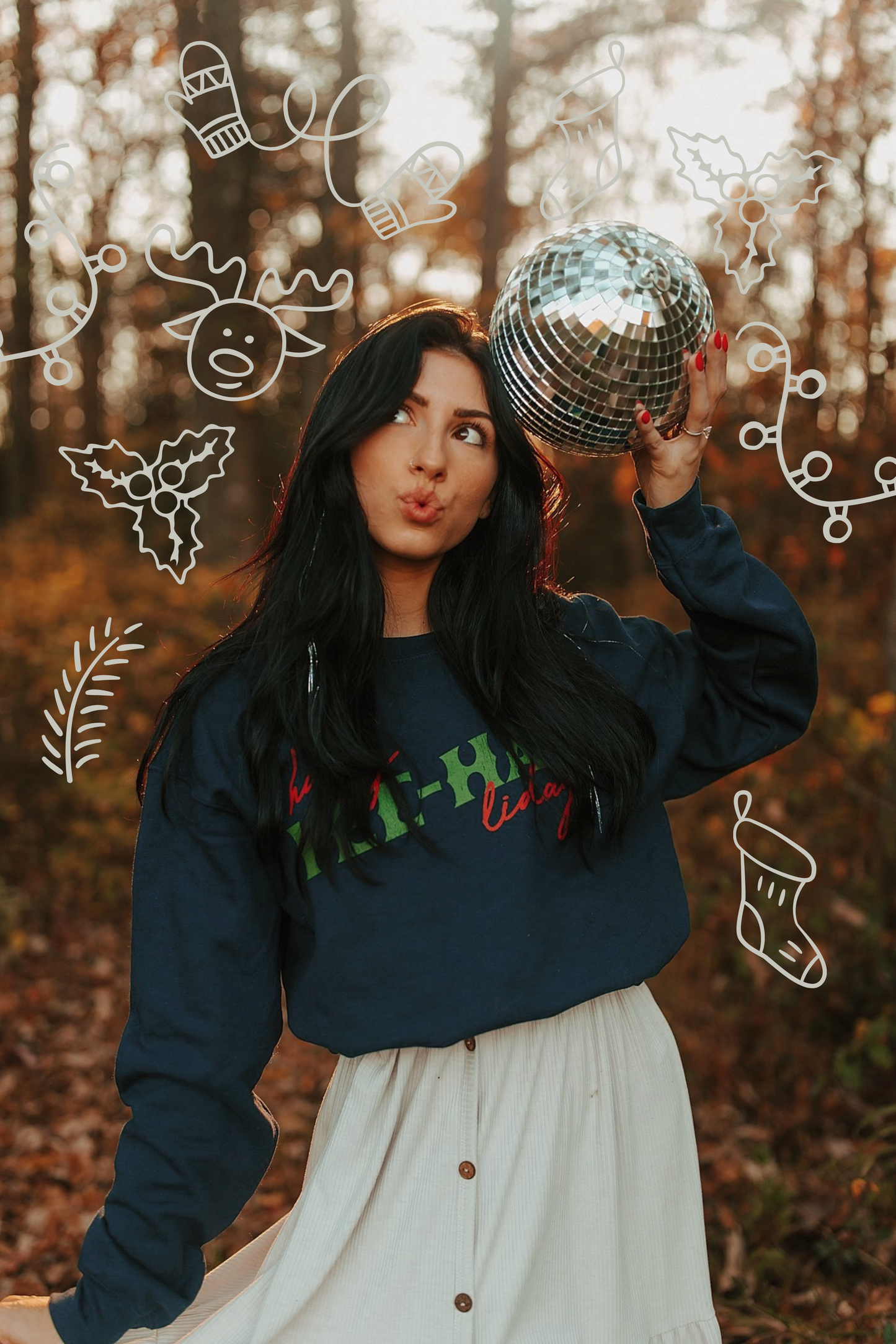 Yee-hawlidays Navy Sweatshirt